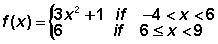 Please Help! Mee! Brainliest!

Graph the following piecewise function and then find the range.[6,1