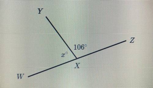 What is the measure of x°