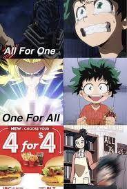 MHA meme about the quirks