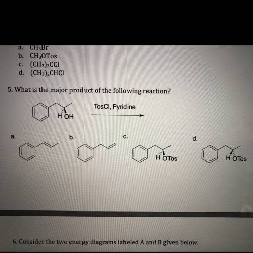 NEED HELP ASAPOrganic chemistry problem question 5