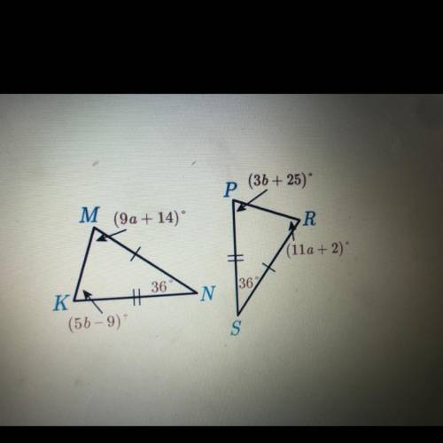 find the measures of angles K, M, P, and R in the figure. Note that the figure may not be drawn to