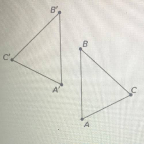 Find a sequence of rigid motions to take each vertex of triangle ABC onto the corresponding vertex