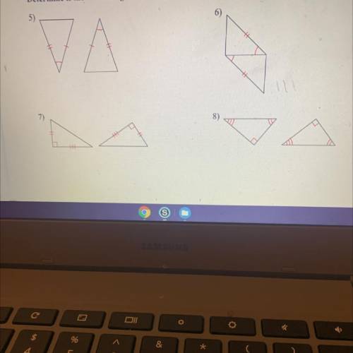 Determine if the two triangles