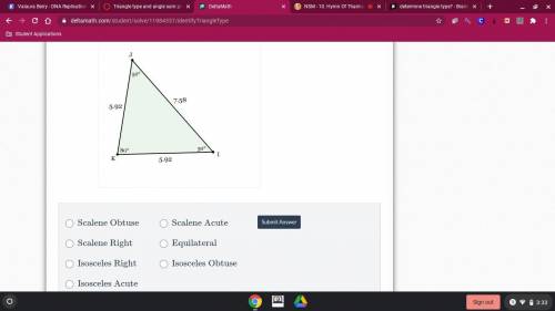 Determine triangle type?