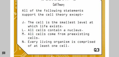 All of the following statements support the cell theory EXCEPT?