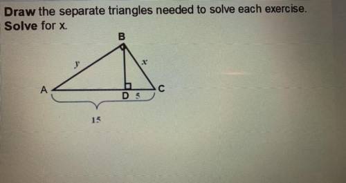 Solve for X, Similar triangles