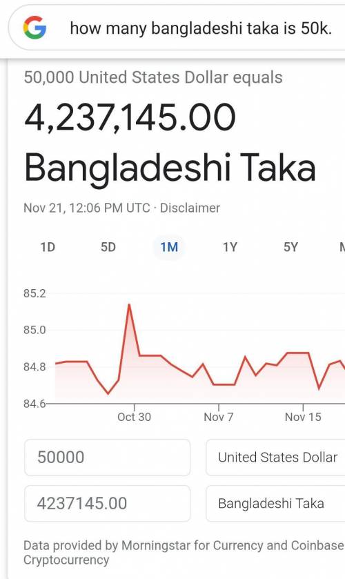 How many bangladeshi taka is 50K dollars (use google)