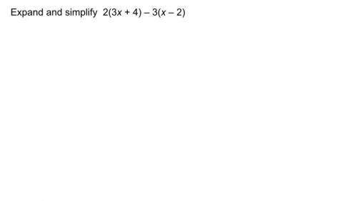 Can anyone help? 
The question says to expand and simplify it but i dont know how.