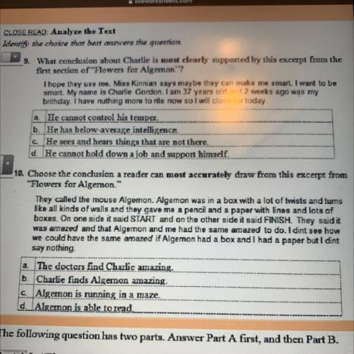 I need help with number 10 please !!