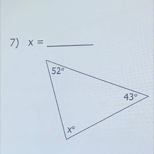 What does x equal (Click the Photo)