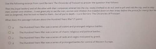 HELP ASAP FOR TEST PLEASE

Use the following excerpt from Lord Berners' The Chronicles of Froi