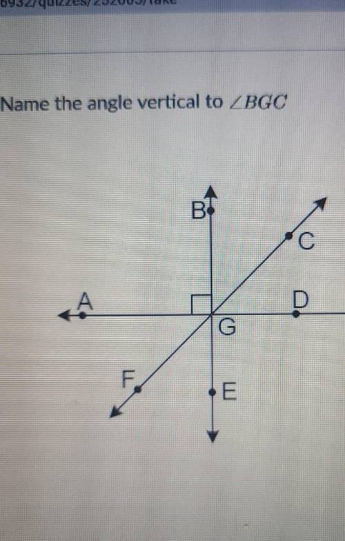 Name the angle vertices <BGC