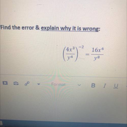 Find the error & explain why it is wrong: