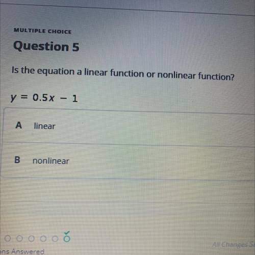 Is it a nonliner or a linear function