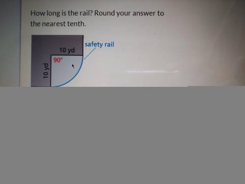 How long is the rail? Round your answer to the nearest tenth.