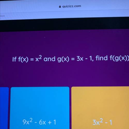 A) 9x^2-1
B)9x2-6x+1
C)3x^2-1
D) 3x-1