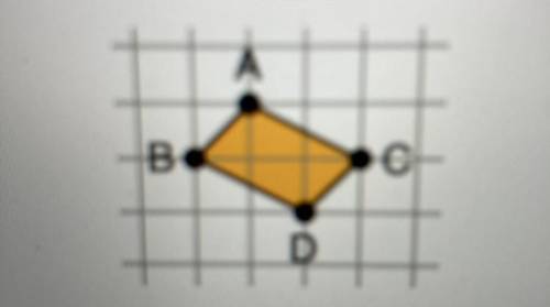 How can the figure below be changed so that it has exactly one lines of symmetry?

A.) Move point