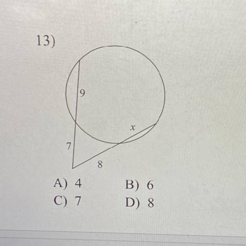 Solve for X. PLEASE HELP