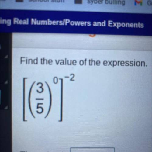 Find the value of the expression. [(3/5)]-2
