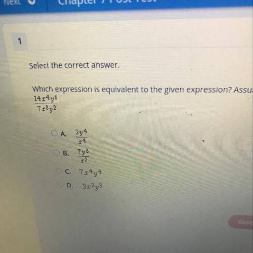 Please help me which expression is equivalent to giving expression