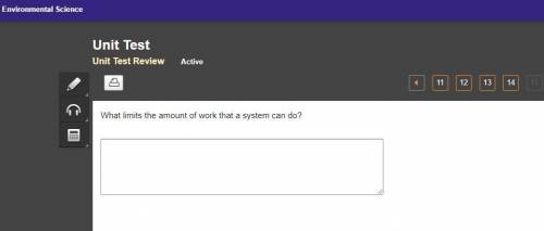 What limits the amount of work that a system can do?

(I'm going to answer my own question since B