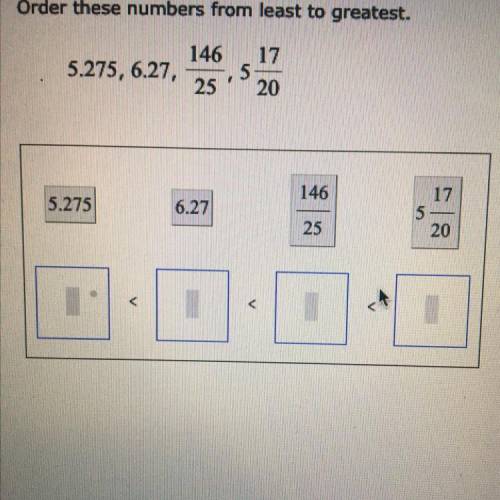 Order these numbers from least to greatest.
NEEDS HELP NOW!