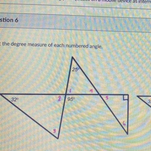 1. What is the measure of angle 4?

2. What is the measure of angle 1?
3. What is the measure of a