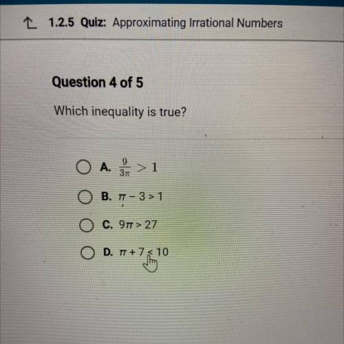 Which inequality is true?