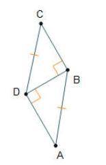 Which congruence theorem can be used to prove △BDA ≅ △DBC?

Triangles B D A and D B C share side D