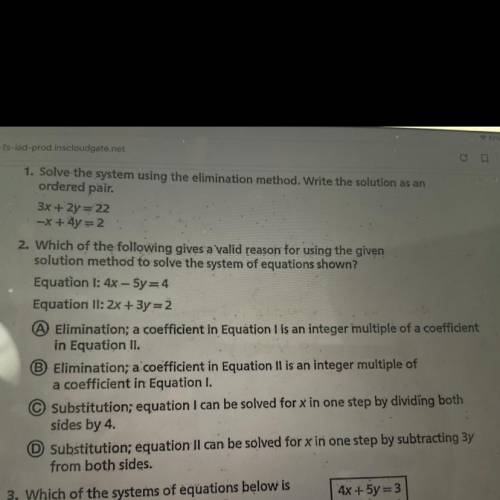 Could someone please help me with #2? Thank you :)