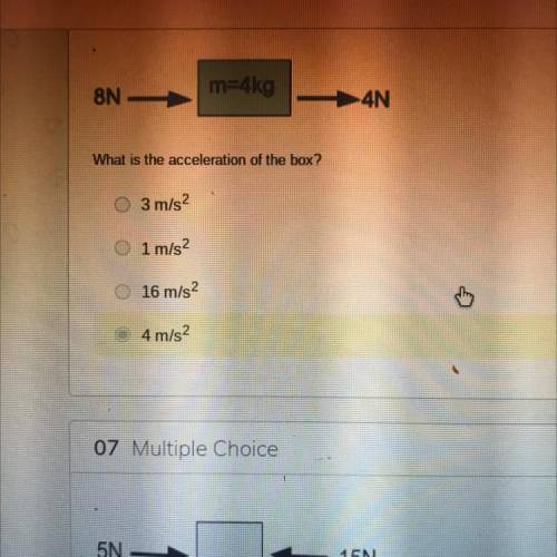 Anybody know the acceleration of the box