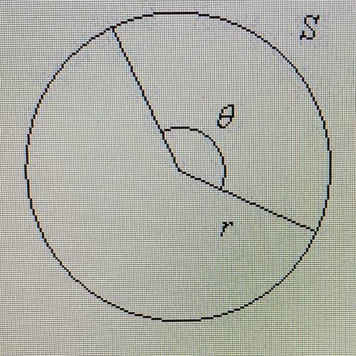 Find the angle, in radians, in the figure below if S = 8 and r = 6.

(view image)
precalc help