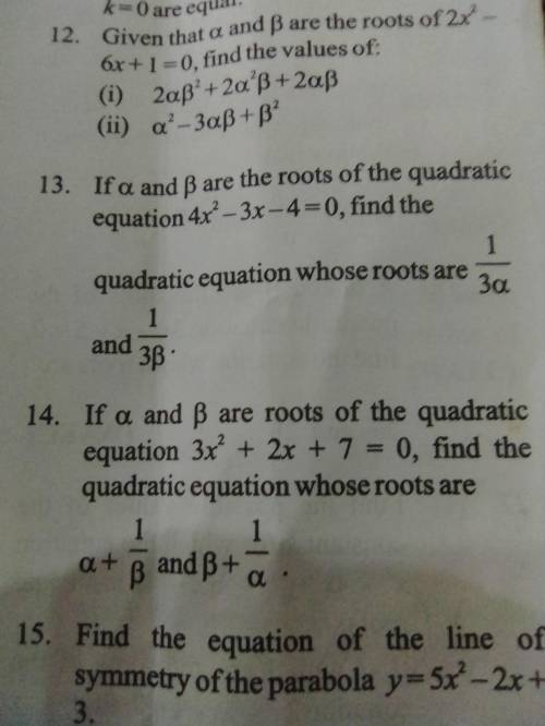 Hi. I need help with these questions.
See image for question.
Answer 14 and 13