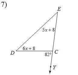 PLS HELP ME! I GOT THE ANSWER I JUST NEED TO SHOW THE WORK.
Solve for X.
 6