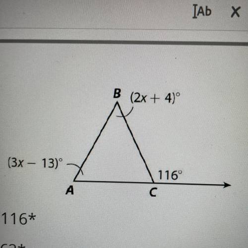 HELP!!
 

I have the answer all I need is to show the work pls help if u can
What is the measure an