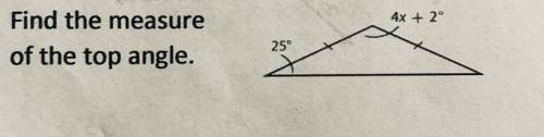 Please help find the top angle