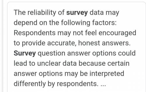 Do you believe everything you read from survey report?why or why not?
