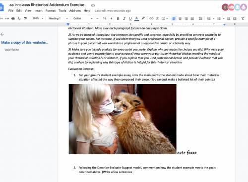 YALL LOL MY PROF FORGOT TO MAKE HER DOCUMENT VIEW ONLY SO I EDITED THE DOCUMENT AND ADDED A FOX P