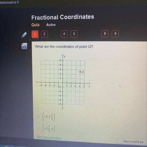 What are the coordinates of point Q?