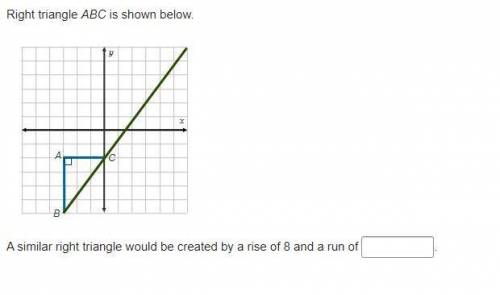 Right triangle ABC is shown below.

On a coordinate plane, a line goes through (0, negative 2) and