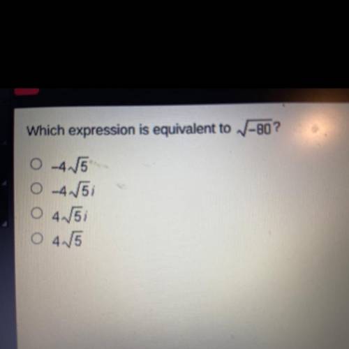 Which expression is equivalent to
1-80?
O-45
0 -4.5
04.15
O 4.5