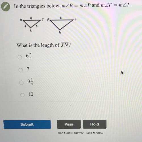 What is the length of JN? Please help!
