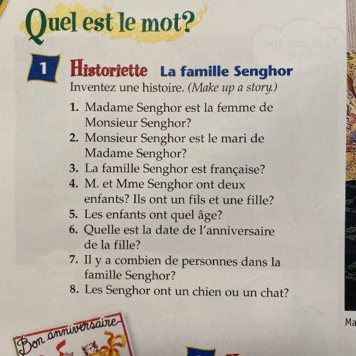 Can a French speaking person please help me with this?