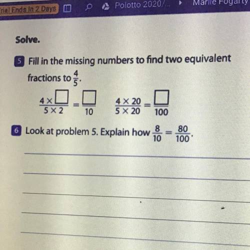 Can somebody solve number 5