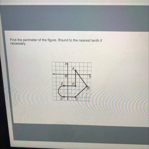 Find the perimeter of the figure. Round to the nearest tenth if
necessary.