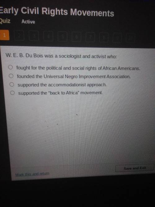 Web du Bois was a sociologist and activist who