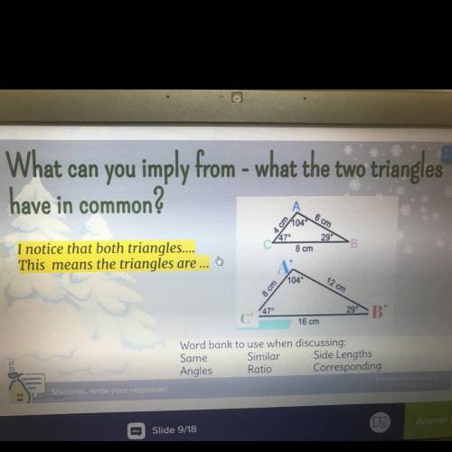 What the two triangles have in common?!