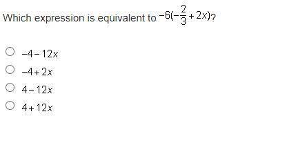 Which expression is equivalent to -3(4x-0.50)?
