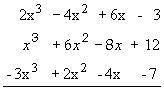 Add the following polynomials, then place the answer in the proper location on the grid.