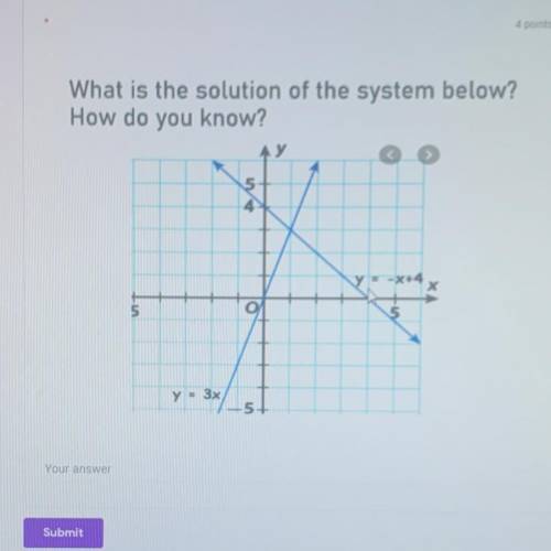Please answer, what is the solution of the system below? how do you know?
